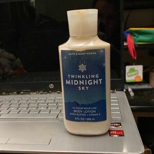 Twinkling midnight sky body lotion